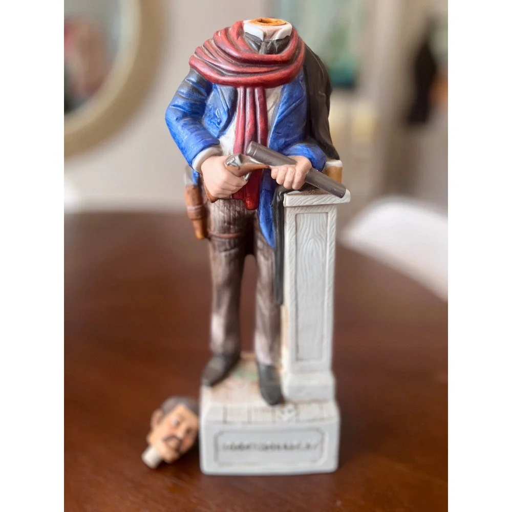 McCormick Doc Holliday Bourbon Decanter OS Multi Excellent 1977 Gunfighter Porc